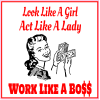 Work Like A Boss Sticker - U.S. Custom Stickers
