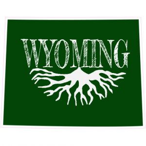 Wyoming Roots State Sticker - U.S. Custom Stickers