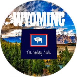 Wyoming The Cowboy State Sticker - U.S. Custom Stickers