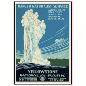 Yellowstone National Park Vintage Sticker - U.S. Custom Stickers