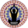 Yoga Pose Enlighten Yourself Circle Decal - U.S. Customer Stickers