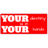 Your Destiny Is In Your Hands Sticker - U.S. Custom Stickers