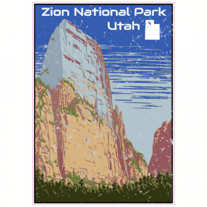Zion National Park Utah Decal - U.S. Customer Stickers