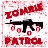 Zombie Patrol Bloody Distressed Decal - U.S. Customer Stickers