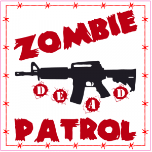 Zombie Patrol Dead Square Sticker - U.S. Custom Stickers