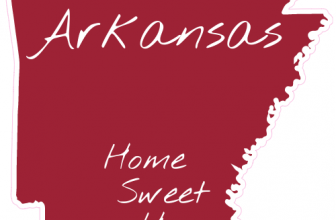 Arkansas Home Sweet Home State Decal - U.S. Customer Stickers