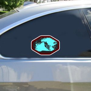 Mountain Bike Jump Sticker - Stickers for Cars
