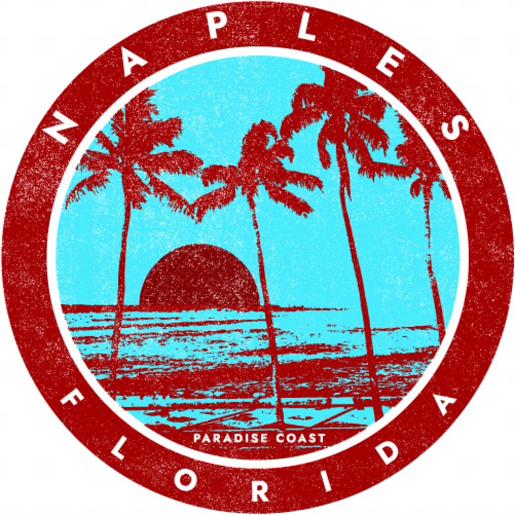 Naples FL Paradise Coast Sticker Florida Stickers U.S. Custom Stickers