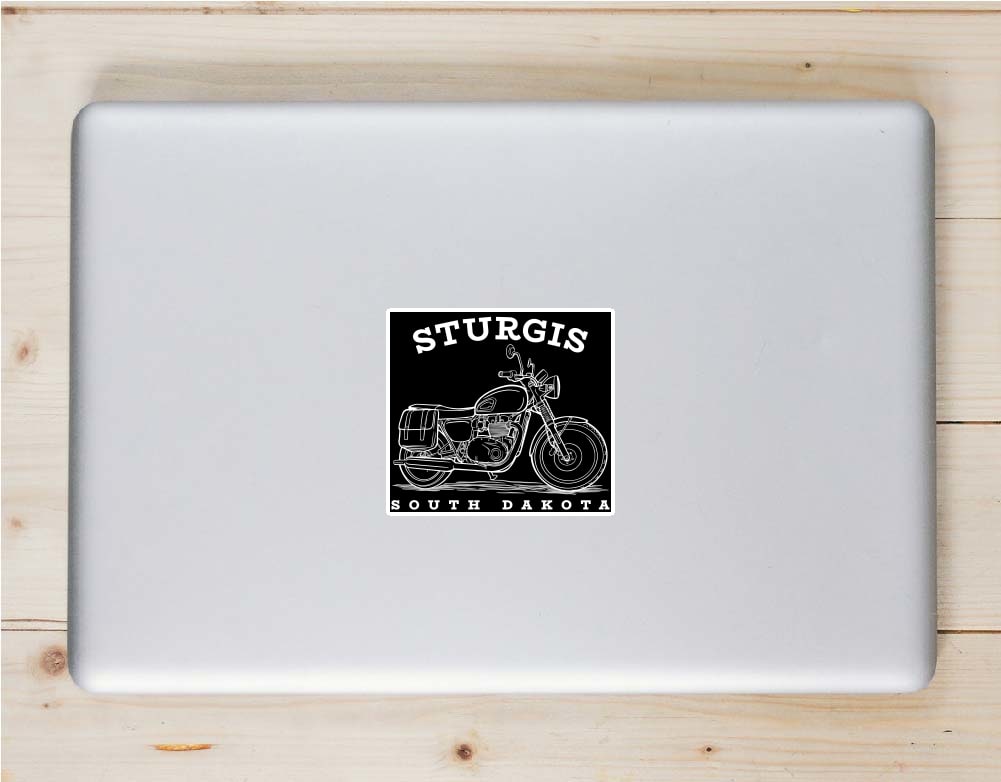 Sturgis South Dakota Motorcycle Sticker - Stickers for Laptops