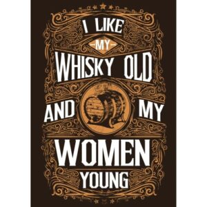 Old Whiskey Young Women Sticker - U.S. Custom Stickers