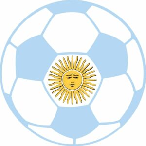Argentina Soccer Ball Sticker - U.S. Custom Stickers
