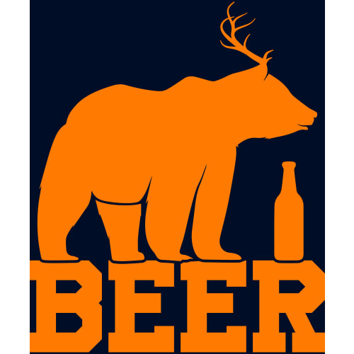 Beer Deer Bear Sticker - U.S. Custom Stickers