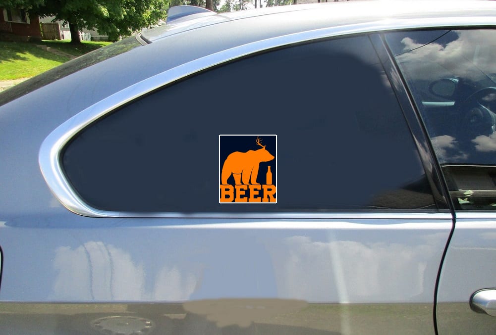 Beer Deer Bear Sticker - Stickers for Cars