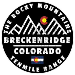 Breckenridge Tenmile Range Mountain Sticker - U.S. Custom Stickers