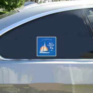 Key Largo Florida Sailing Sticker - Stickers for Cars