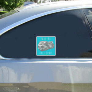 Malibu California Surf Sticker - Stickers for Cars
