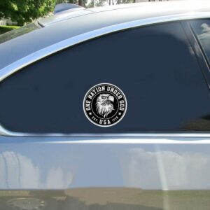 One Nation Under God Eagle Sticker - Stickers for Cars