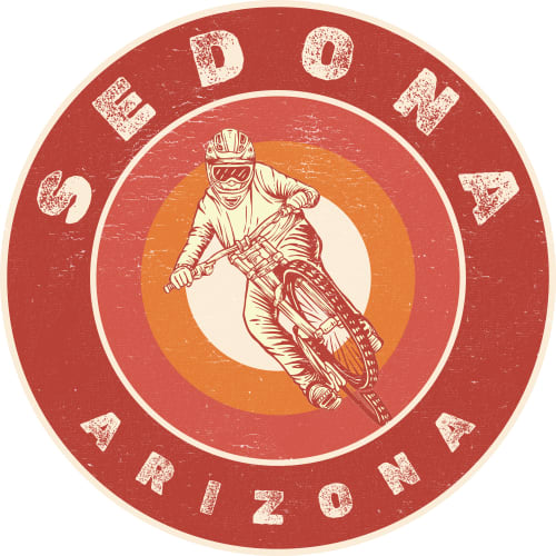 Sedona Arizona Mountain Bike Sticker - U.S. Custom Stickers