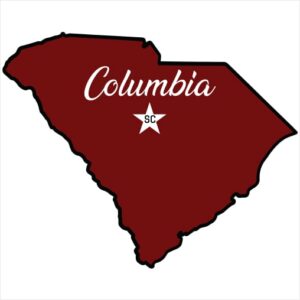 Columbia South Carolina Sticker - U.S. Custom Stickers