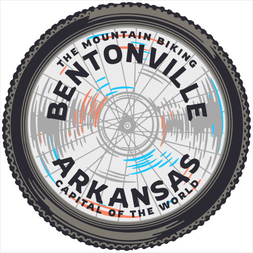 Bentonville Mountain Biking Capital Sticker - U.S. Custom Stickers