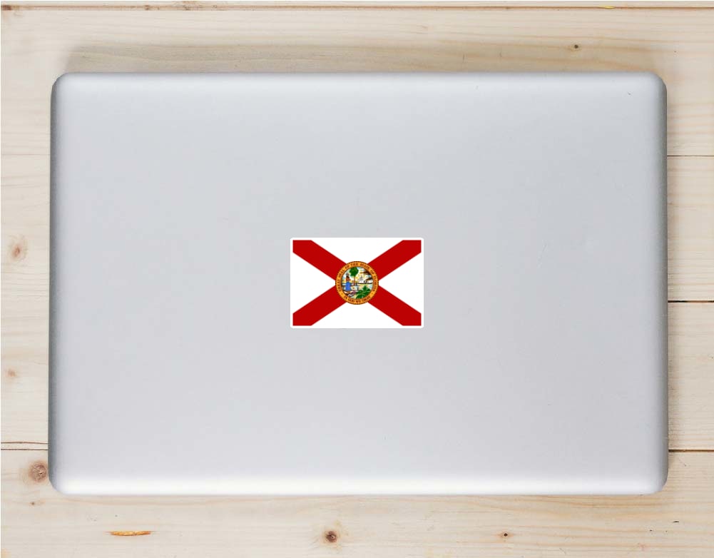 Florida Flag Sticker - Stickers for Laptops