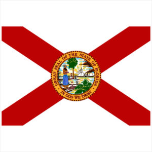 Florida Flag Sticker - U.S. Custom Stickers