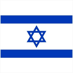 Israel Vintage Flag Sticker - U.S. Custom Stickers