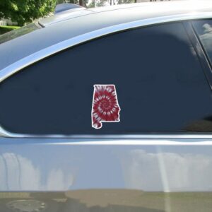 Alabama Tie Dye State Sticker - Stickers for Cars