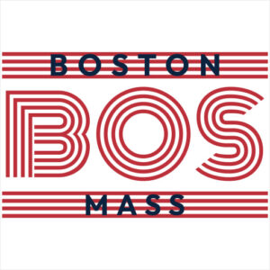 Boston Mass USA Sticker - U.S. Custom Stickers