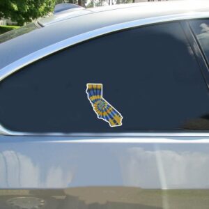 California Tie Dye State Sticker - Stickers for Cars