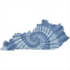 Kentucky Tie Dye State Sticker - U.S. Custom Stickers