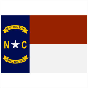 North Carolina Flag Sticker - U.S. Custom Stickers