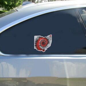 Ohio Tie Dye State Sticker - Stickers for Cars