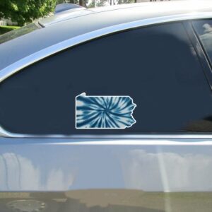 Pennsylvania Tie Dye State Sticker - Stickers for Cars