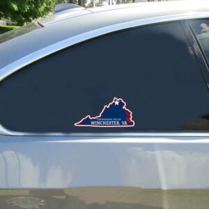 Winchester Shenandoah Valley State Shaped Sticker - Stickers for Cars