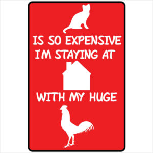 Staying Home With My Cock - U.S. Custom Stickers