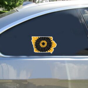 Iowa Tie Dye State Sticker - Stickers for Cars