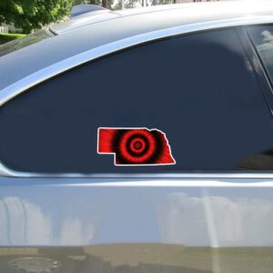 Nebraska Tie Dye State Sticker - Stickers for Cars