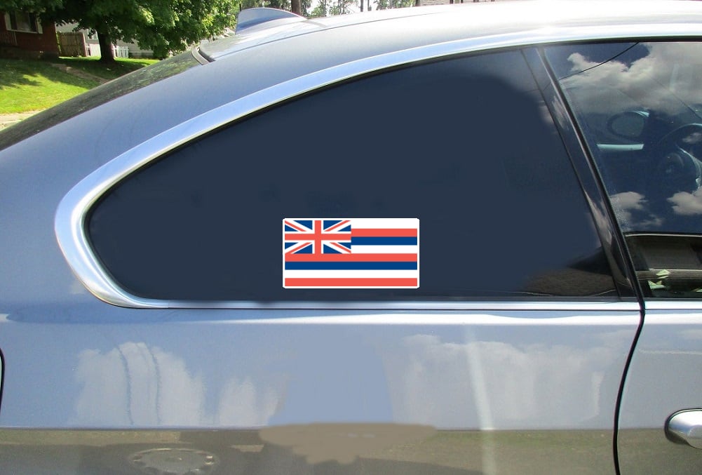 Hawaii Flag Sticker - Stickers for Cars