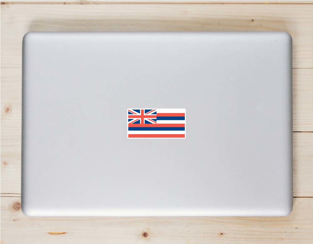 Hawaii Flag Sticker - Stickers for Laptops