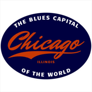 Chicago Blues Capital Sticker - U.S. Custom Stickers