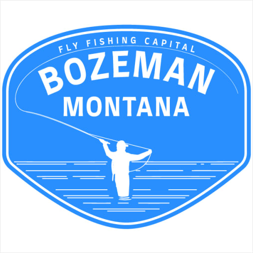 Bozeman Montana Fly Fishing Sticker – Indoor and Outdoor