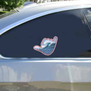 Hang Loose Surfing Wave Sticker - Stickers for Cars