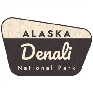 Denali National Park Sign Sticker - U.S. Custom Stickers
