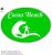 Cocoa Beach Surfing Green Oval Sticker