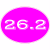 26.2 Full Marathon Pink Oval Sticker