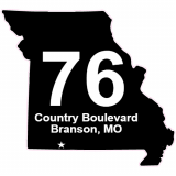 76 Country Boulevard Branson Decal