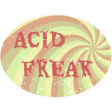 Acid Freak Trippy Oval Decal