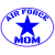 Air Force Mom Oval Sticker