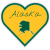 Alaska State Heart Shaped Sticker